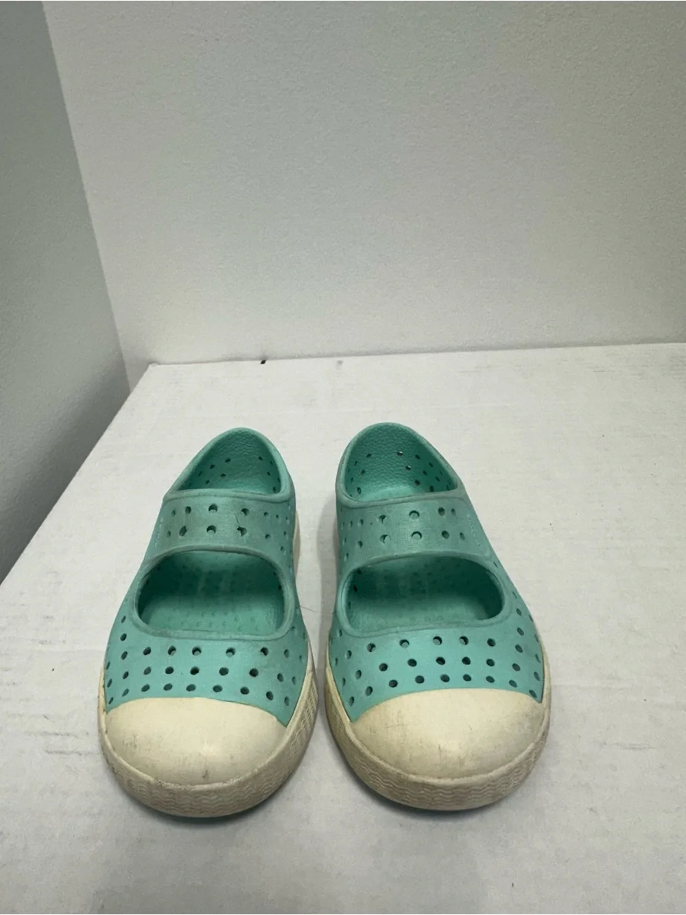 Native Light Blue Size C6 Mary Jane Unisex Kids Slip On Shoes Lightweight